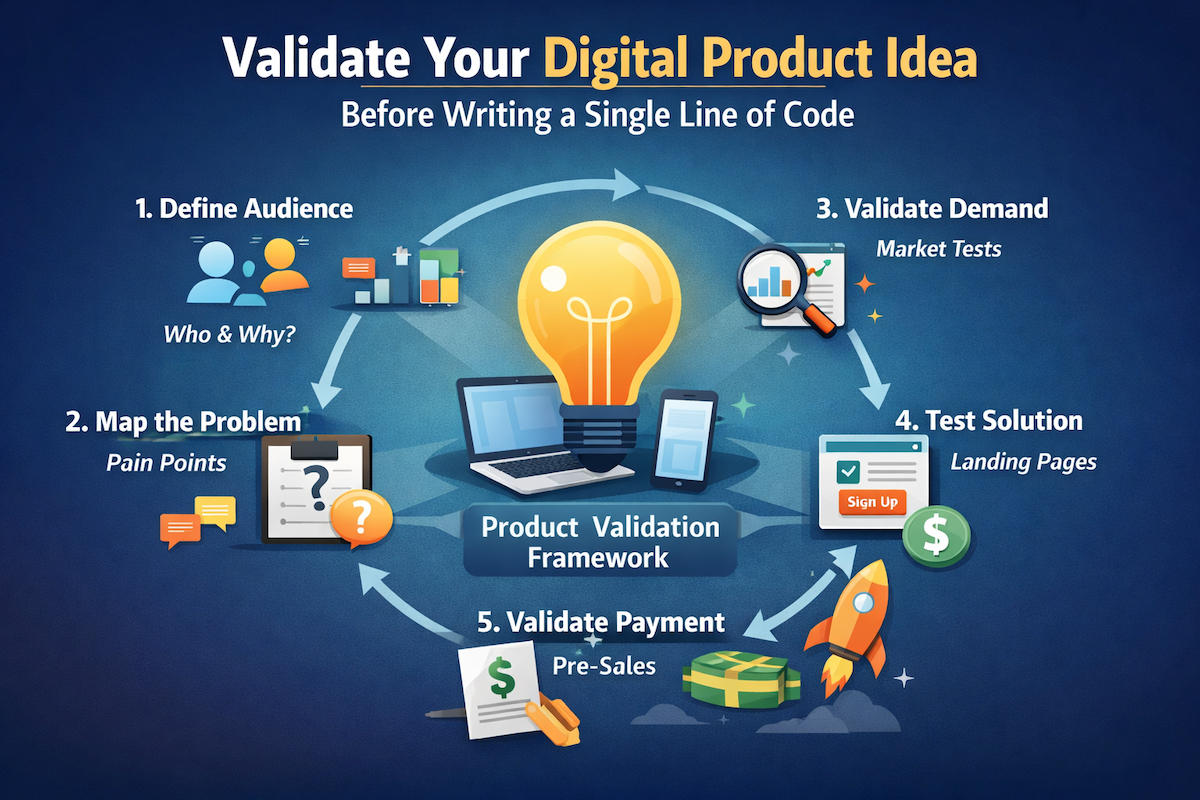 How to Validate Your Digital Product Idea Before Writing a Single Line of Code